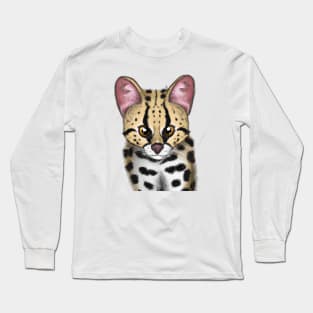 Cute Margay Drawing Long Sleeve T-Shirt